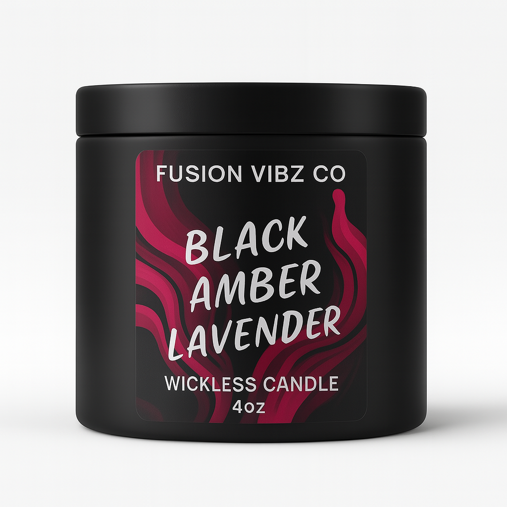 WICKLESS CANDLE STARTER BUNDLE BLACK AMBER LAVENDER AND SWEET SUMMER MELON
