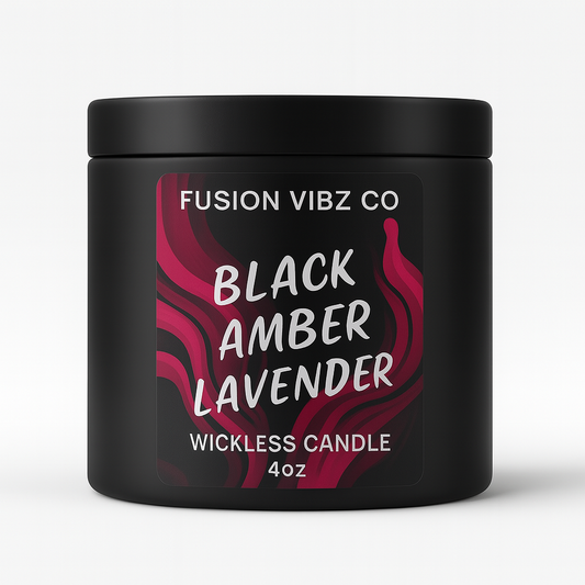 WICKLESS CANDLE STARTER BUNDLE BLACK AMBER LAVENDER AND SWEET SUMMER MELON