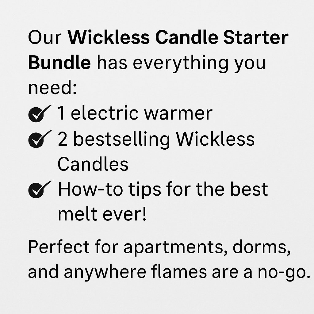 Wickless Candle starter Bundle Baja Cactus And Coco Cabana